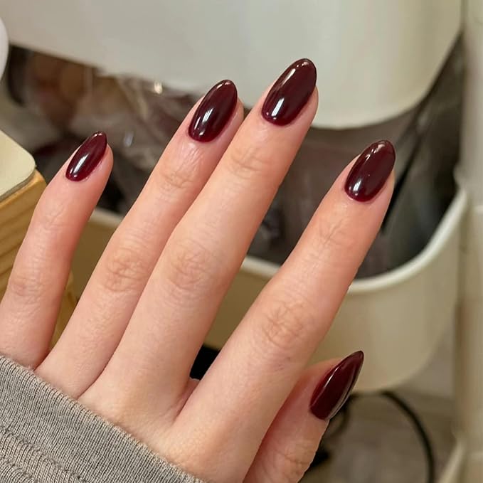 Cherry Red Nail Polish, 12ml Quick Dry Nail Lacquer, Nail Art Varnish-12ML
