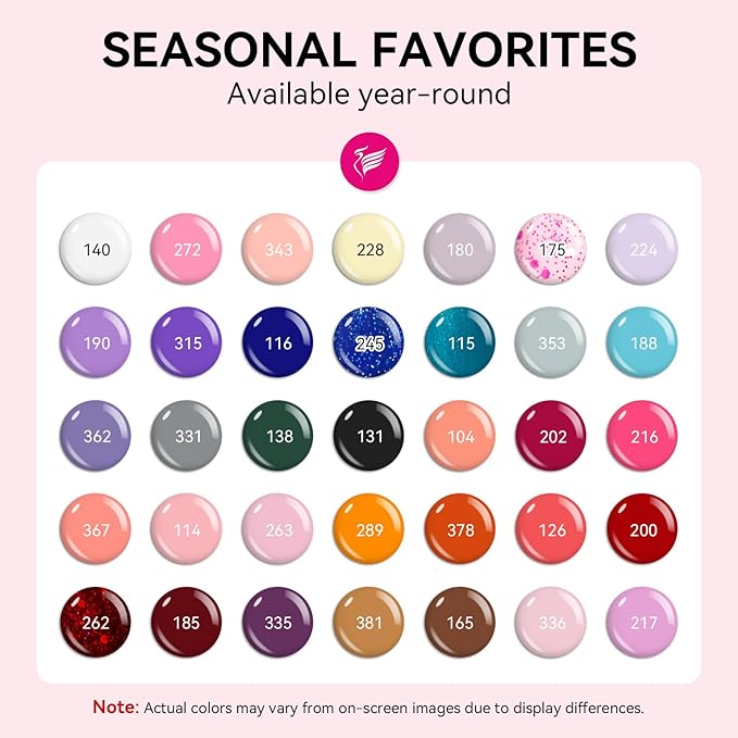 PHOENIXY 51 Pcs Gel Nail Polish Kit with U V Light, 35 Colours Gel Polish with 5 Pcs Base Top Coat Manicure Starter Nail Polish Set Gifts for Women ST9016