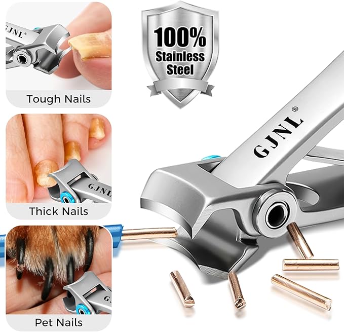 Toenail Clippers for Thick Nails, 2025 Stocking Stuffers Gifts for Men Nail Clippers with Wide Jaw Opening, Heavy Duty Large Finger Nail Clippers