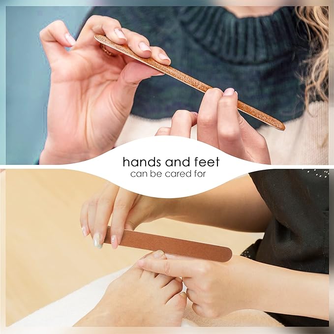 CANVALITE Nail File Large Emery Boards for Nails,180 Grit Nail Files for Natural Nails, Thin Emory Nail File Pack Manicure Tool for Home Use 50PCS