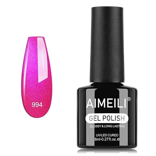 AIMEILI Gel Nail Polish, Hema Free, Cruelty Free, Vegan, Soak Off U V LED Nail Art for Women Girls Manicure Salon DIY Home - 994 8ml