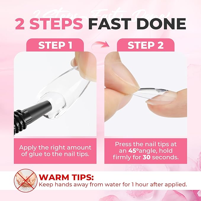 UNA GELLA Super Strong Nail Glue for Press On Nails: 20g, Soft Gel Nail Tips No Lamp Need, Fast-curing, Long Lasting, Semi Solid Gel Nail Glue for Fake False Acrylic Nails