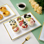 FOCUSLINE 8 PCS Plastic Serving Trays - Image 2