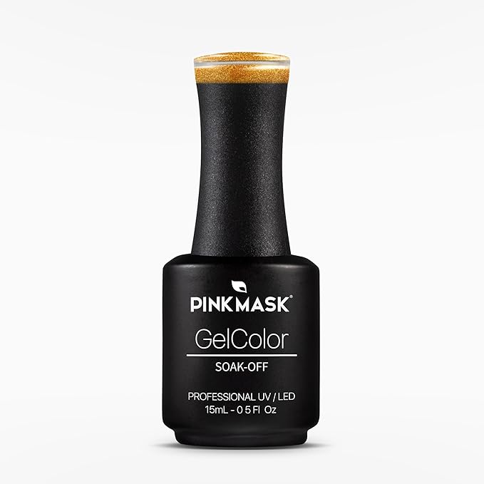 PINK MASK Gel Color Nail Polish Lumos - Col. Enchanted Whispers 15ml / o.5 oz - UV/LED Gel Polish, Non Wipe, Long Lasting, Soak Off Formula