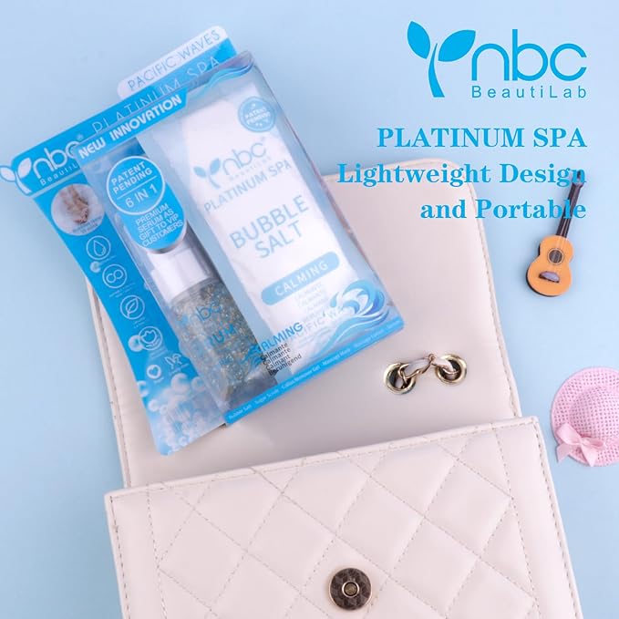 Pedicure Foot Soak Set - Upgraded 6 in 1 Foot Spa, Foot Bath Spa, Pedicure Kit, Foot Soak for Tired & Dry Cracked Feet, Athletes Feet and Calluses (Pacific Waves)