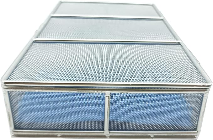 Sterilization Tray with Lid & Silicone Mat – 9.84"x5.9"x2" (25x15x5cm), 304 Stainless Steel Instrument Tray – Perforated Mesh Instrument Basket for Medical, Surgical, Dental Clinics, Hospitals & Labs
