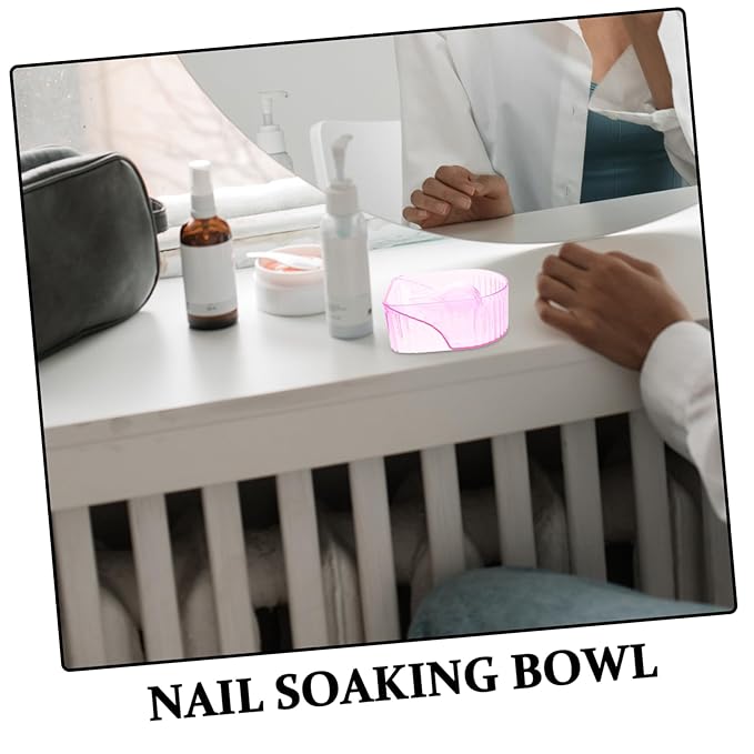 Nail Soaking Bowl for Manicure and Nail Art Comfortable Design and Softening for Home and Salon Use