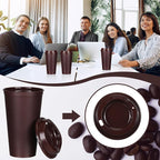 Domensi 15 Pack Reusable Plastic Coffee Cups - Image 4