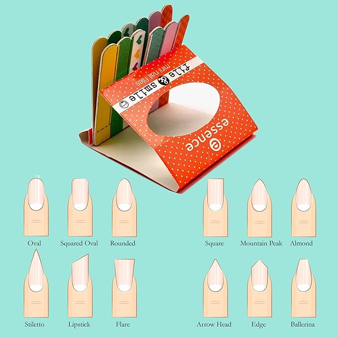 Mini Nail File Set - Professional Manicure Kit for Natural and Artificial Nails - Emery Board Files
