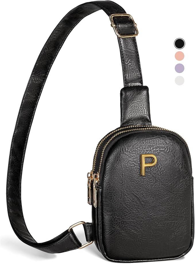 Monogrammed Gifts for Women Trendy, Initial Mini Cross Body Bag for Girls, Lightweight Handbags for Womens, Travel Shoulder Purse with Adjustable Strap, Graduation Teacher Appreciation Gift
