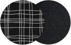 Simple Grid Coasters Set of 2, Absorbent Coasters by Unknown