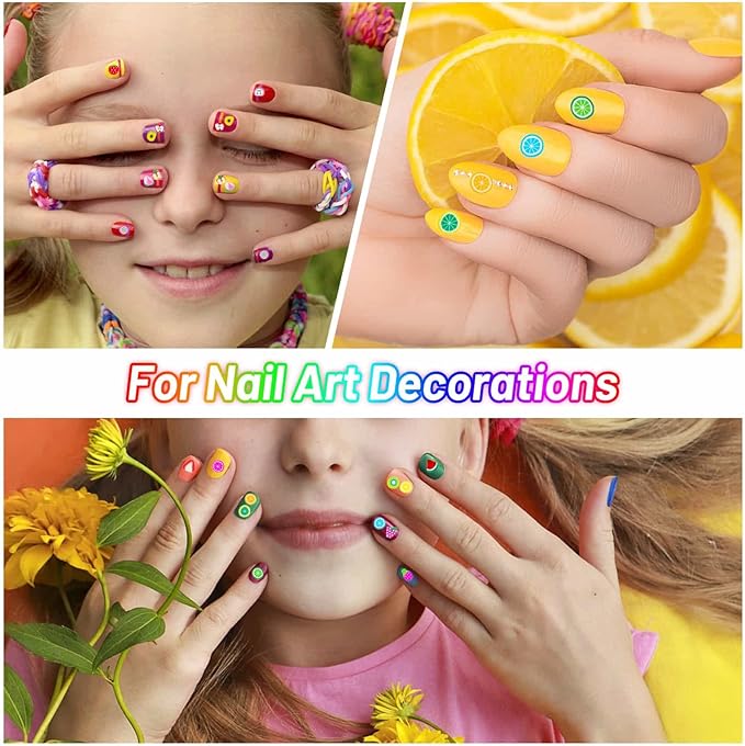 16000 Pcs Fruit Nail Art Slices, Acejoz 20 Styles Fruit Slime Charms Fimo Slices 3D Polymer Slices for Slime, Lip Gloss Making Supplies Resin and Nail Art Decorations