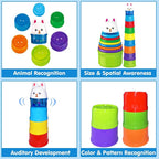 WEEJOYGAM Baby Stacking Cups, Nesting Stacking Toys - Image 4