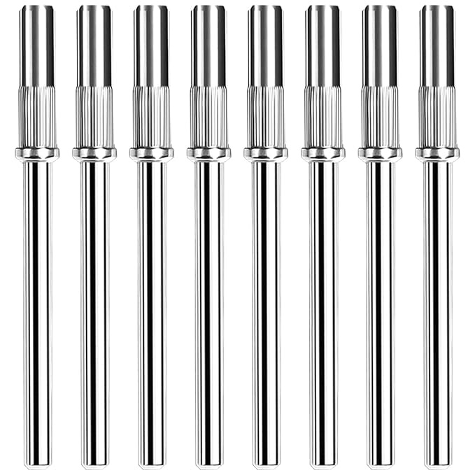 8Pcs Small Sanding Band Nail Drill Bit, 3.1 MM 3/32 Shank Mini Mandrel Nail Bit
