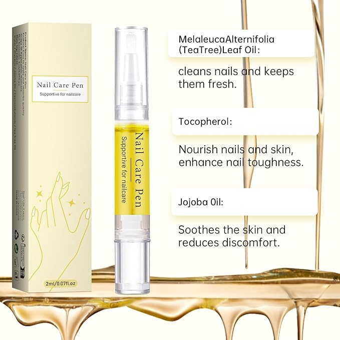 Nail Growth Oil, Rejuvenation Nail Oil Pen, Natural Rejuvenation, Instant Nail Strength, Cuticle Oil for Nails, Nail Strengthener for Moisturize Strengthen Brighten Nails Care (1)
