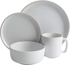 Gibson Home Zuma 16 Piece Round Kitchen Dinnerware Set, Service - Image 4