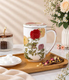 AmorArc Tea Cup With Infuser and Lid, 18oz Loose Leaf Tea Mug With Steeper | - Image 4