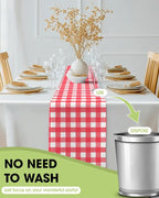 Pureegg Gingham Plastic Table Runners - Image 4