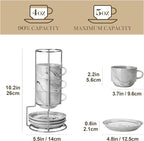 MALACASA 4 OZ Porcelain Espresso Cups - Image 2
