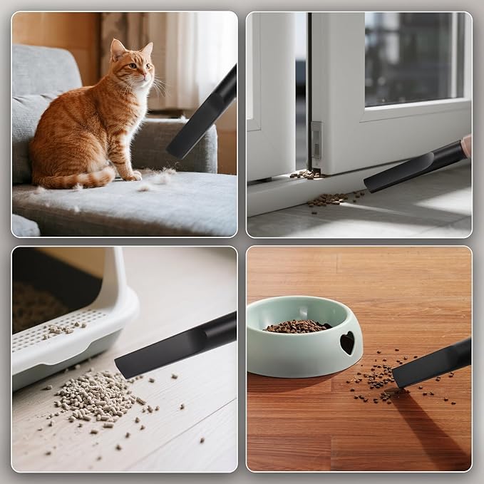 AIRTHEREAL T1 Plus Touchless Vacuum Automatic Dustpan with 6-Pack Disposable 4.7L Dust Bags, 3 Suction Modes, HEPA Filter, Ideal for Pet Owners, 20Kpa 1500 Watt Powerful Suction for Kitchen, Salon