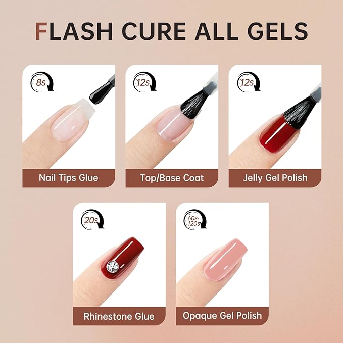 Handheld UV Light for Gel Nails,Mini LED Cordless Nail Lamp for Gel Nail Polish,Portable Flash Cure Lamp,Rechargeable USB Nail Dryer with LCD Display Fast Curing (Leopard Diamond)