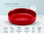 KooK Ceramic Large Pasta Bowls, Microwave and Dishwasher Safe, Shallow Serving - Image 6