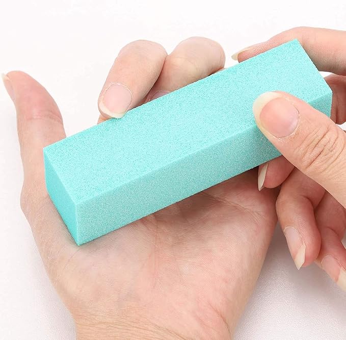 20 Pack Nail Buffers Blocks Sanding Buffing Nail Files Pedicure Manicure Tool 60/100 Grit （Green)
