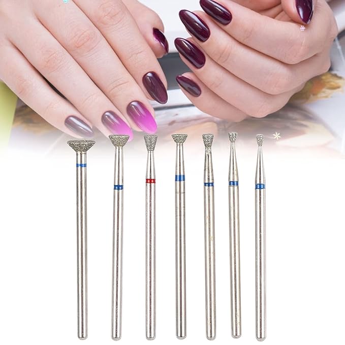 Nail Drill Bits, Multi Functional Nail Art Manicure Drill Bits, Electric Manicure Grinding Head Tool