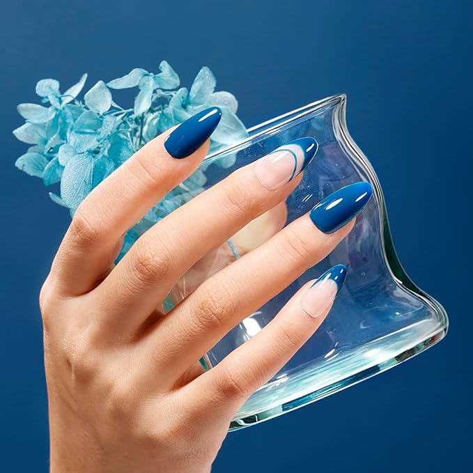 Gellen Gel Nail Polish, 18ml Haze Blue Dark UV LED Soak Off Polish for Nail Art DIY Manicure - Home Salon Gifts for Women Girls