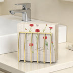 Reversible Napkin Holder for Table Gold | 2-in-1 Gold Metal Cocktail Napkin - Image 6