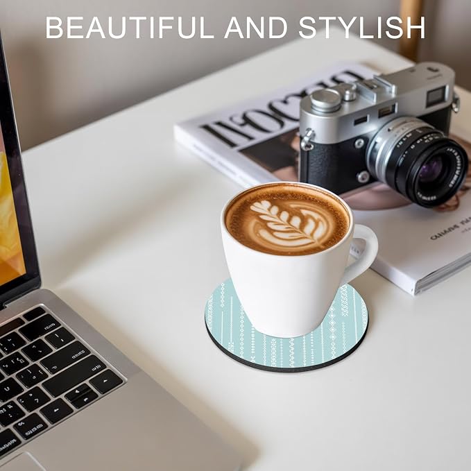 Modern Minimalist Coasters Set of 4, Absorbent Coasters - Image 7