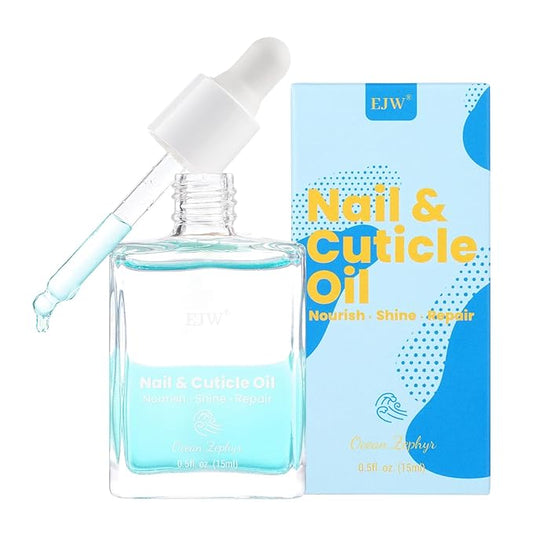 EJW Cherry Blossom Cuticle Oil for Nails, Hydrating, Moisturizing, Scented Nail Oil Cuticle Care, Infused with Jojoba & Coconut Oil, Moisturizes & Conditions, 0.5 fl. oz