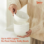 Sweese Porcelain Bowls Set of 6, 20oz Lightweight Round Cereal Bowls Set - Image 4