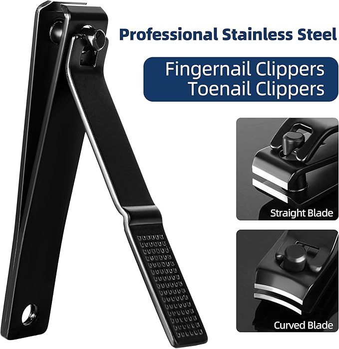 Nail Clippers Set, Ultra Sharp Toenail Clippers and Fingernail Clipper, Nail File, Nail Cutter, Nail Clippers for Men Women, Gifts for Women Men