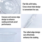 Qinsihwn 50 Pack 8 OZ Disposable Plastic Cups - Image 3