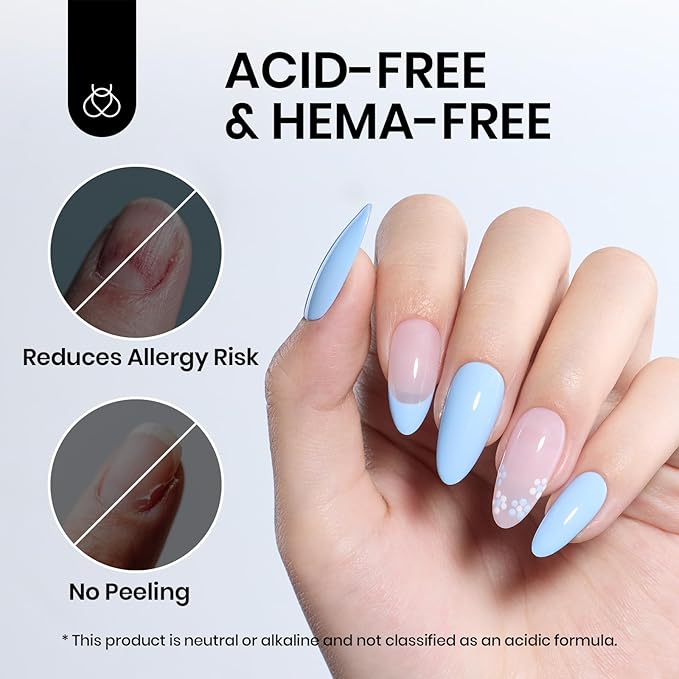 Beetles 15ml Nail Dehydrator and Primer - Acid Free & Hema-Free Natural Prep Dehydrate and Bond Primer for Acrylic Fast Dry Nail Supplies Professional Salons Halloween Set