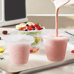 BYSNOW 100 Pack 9 oz Clear Plastic Dessert Cups - Image 6