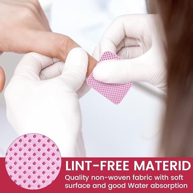 2000PCS Lint Free Nail Wipes for Gel Nail Polish Absorbent Soft Gel Nails Wipes Eyelash Extension Glue Nail Cleaning Pads for Nails Art Supplies