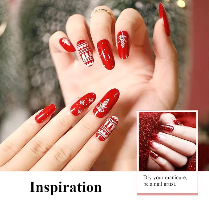 Imtiti Rose Red Gel Nail Polish, 1 pcs 0.5 Fl Oz, Soak Off, Non-Toxic, Toxin-Free, Glossy, Women's Nail Art Starter Kit