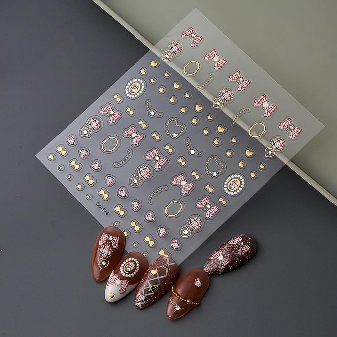 Star Crystal Diamond Nail Stickers, 3D Rhinestones Gold Stars and Moons Design,Cute Star Adhesive Stickers Art Supplies Craft French Manicure Decorations and Decal for Women