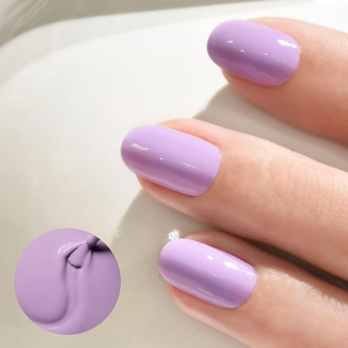 Manucurist • Green Nail Polish • Natural Classic Nail Polish 9-Free • Vegan and Plant-Based Nail Polish (81%) • Manicure & Nail Care • 0.5 fl oz (Lisa Lilas)