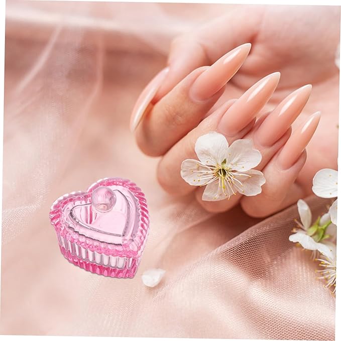 Elegant Nail Soaking Bowl Lid Dappen Dish Glass Cup for Nail Art Pen Wash
