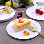 bUCLA 100Pieces White Plastic Plates - Image 8
