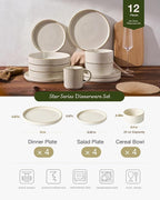 Famiware Star Stoneware Dinnerware Sets - Image 3