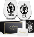 Perfectinsoy Skull Wine Glass 2 Piece by Perfectinsoy