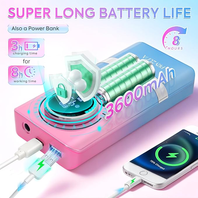 Electric Nail Drill Professional 45000RPM, Portable Cordless Nail File for Acrylic & Gel Nails, Rechargeable E-File Machine with 7 Drill Bits, 56 Sanding Bands & Base, for Salon or DIY Home (Gradient)