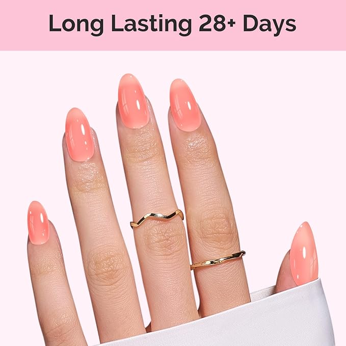 MelodySusie Jeweliver Nude Gel Nail Polish, 0.5Fl.oz Milky Gel Polish Pastel Color Soak Off UV LED Light Cure Gift for Women Manicure Nail Art DIY at Home JM26