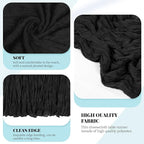 3 Pack Black Cheesecloth Table Runner, 17 x 108 Inch, Gauze Cheese Cloth Table - Image 4