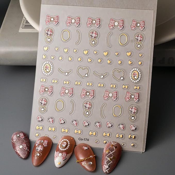 Star Crystal Diamond Nail Stickers, 3D Rhinestones Gold Stars and Moons Design,Cute Star Adhesive Stickers Art Supplies Craft French Manicure Decorations and Decal for Women