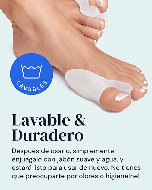 YOGAMEDIC Bunion Corrector for Women Big Toe - 6-Piece Gel Pads, One Size - Toe Separators for Women & Men, Bunion Relief & Hallux Valgus Support